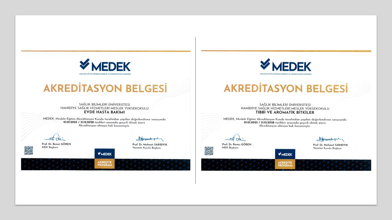 MEDEK Akreditasyon Başarımız
